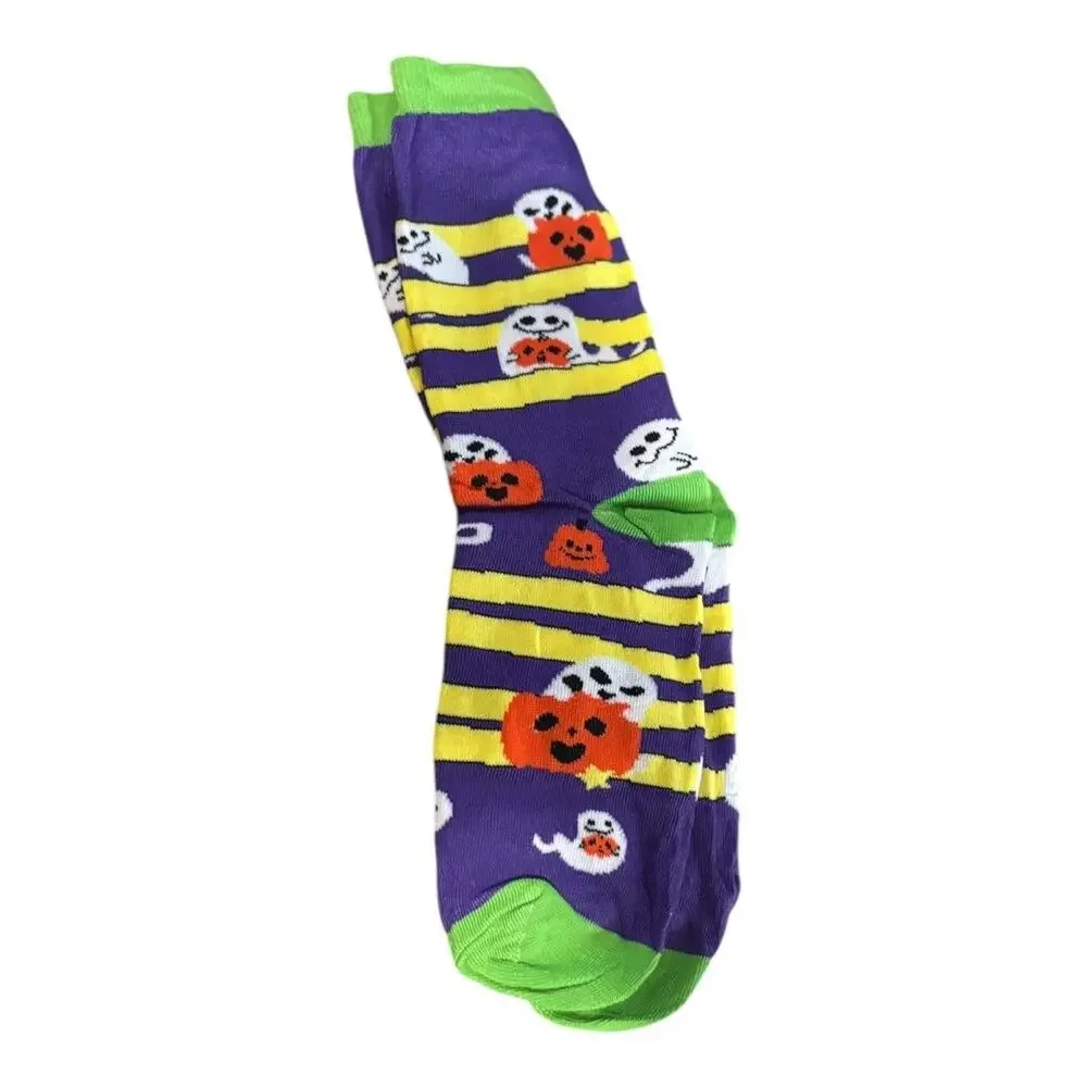 Halloween Socks Pumpkins & Ghosts Women's Size 4-10